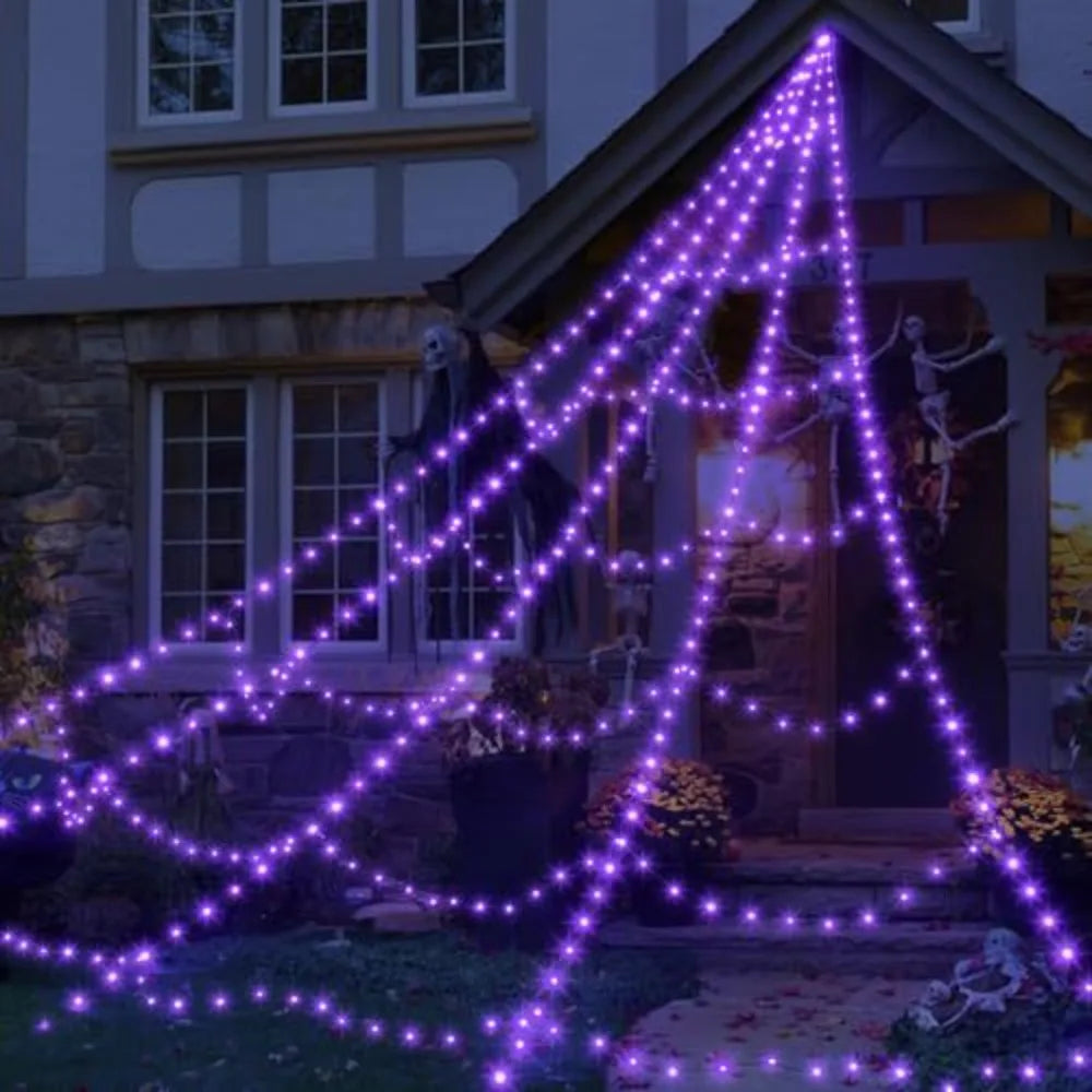Purple web lights 5m