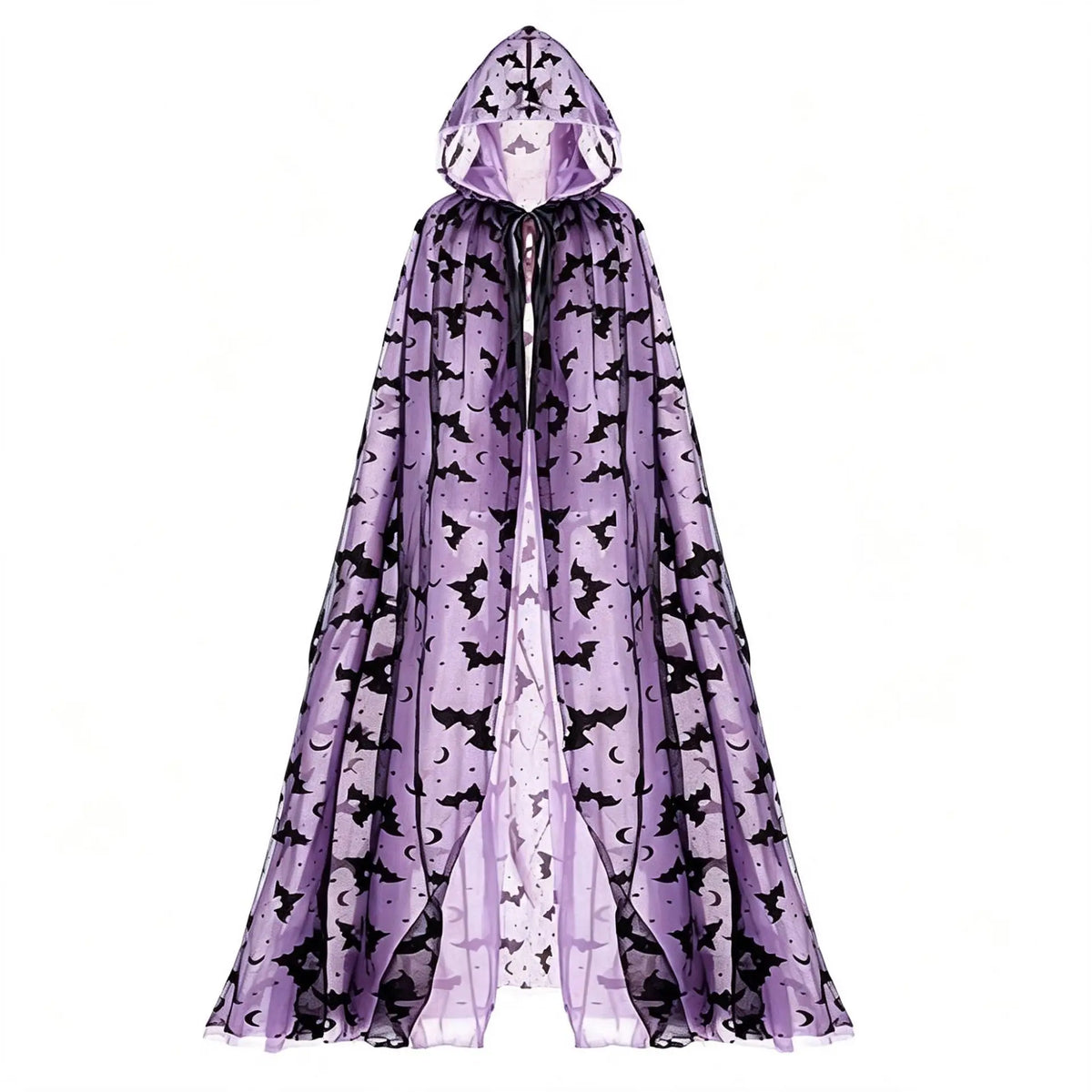 Purple bat double layer cape