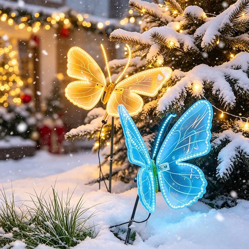 Glowing LED butterfly light decoration
