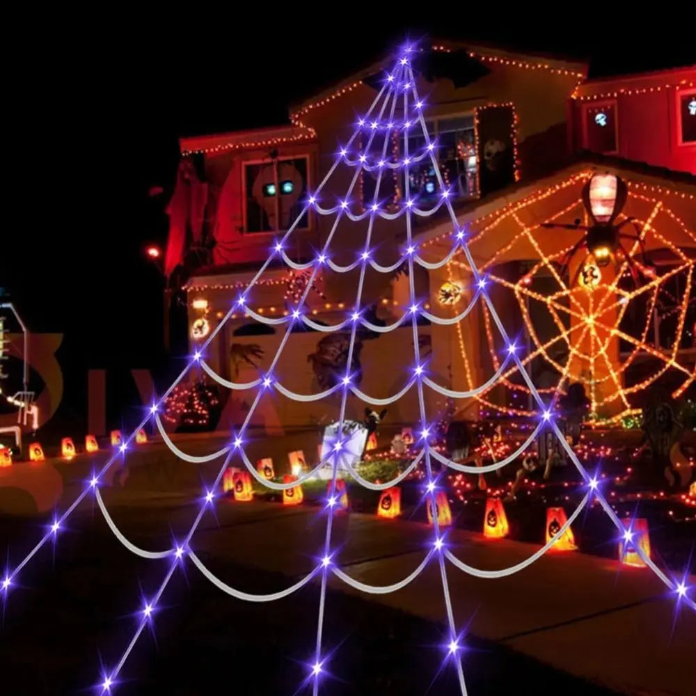 Halloween spider web lights 5m with 250 LEDs