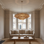 Beige pendant in a UK living room