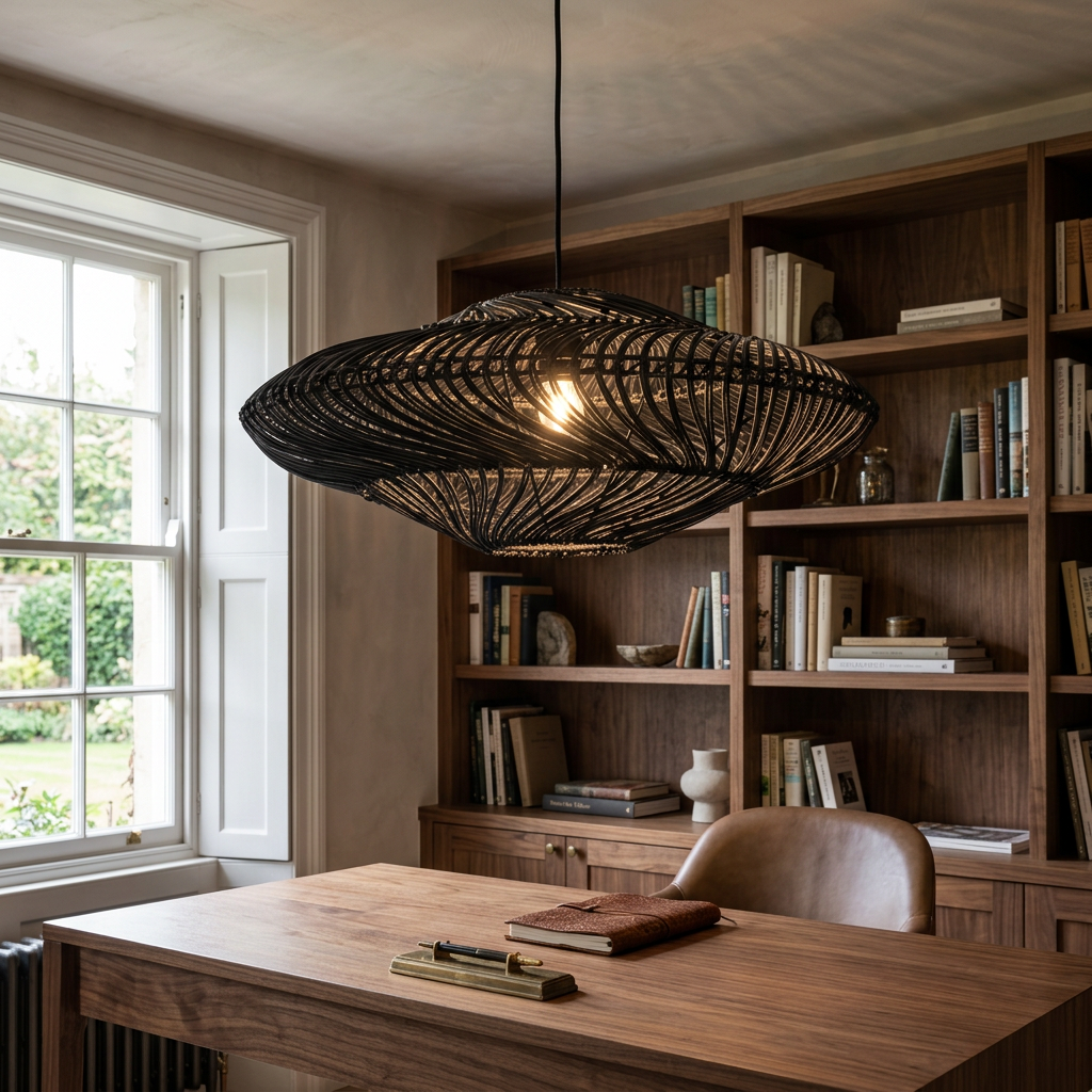 Black pendant in a UK study