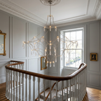 Chandelier in a Victorian townhouse stairwell
