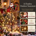 Festive Santa sleigh product image with detail panels
