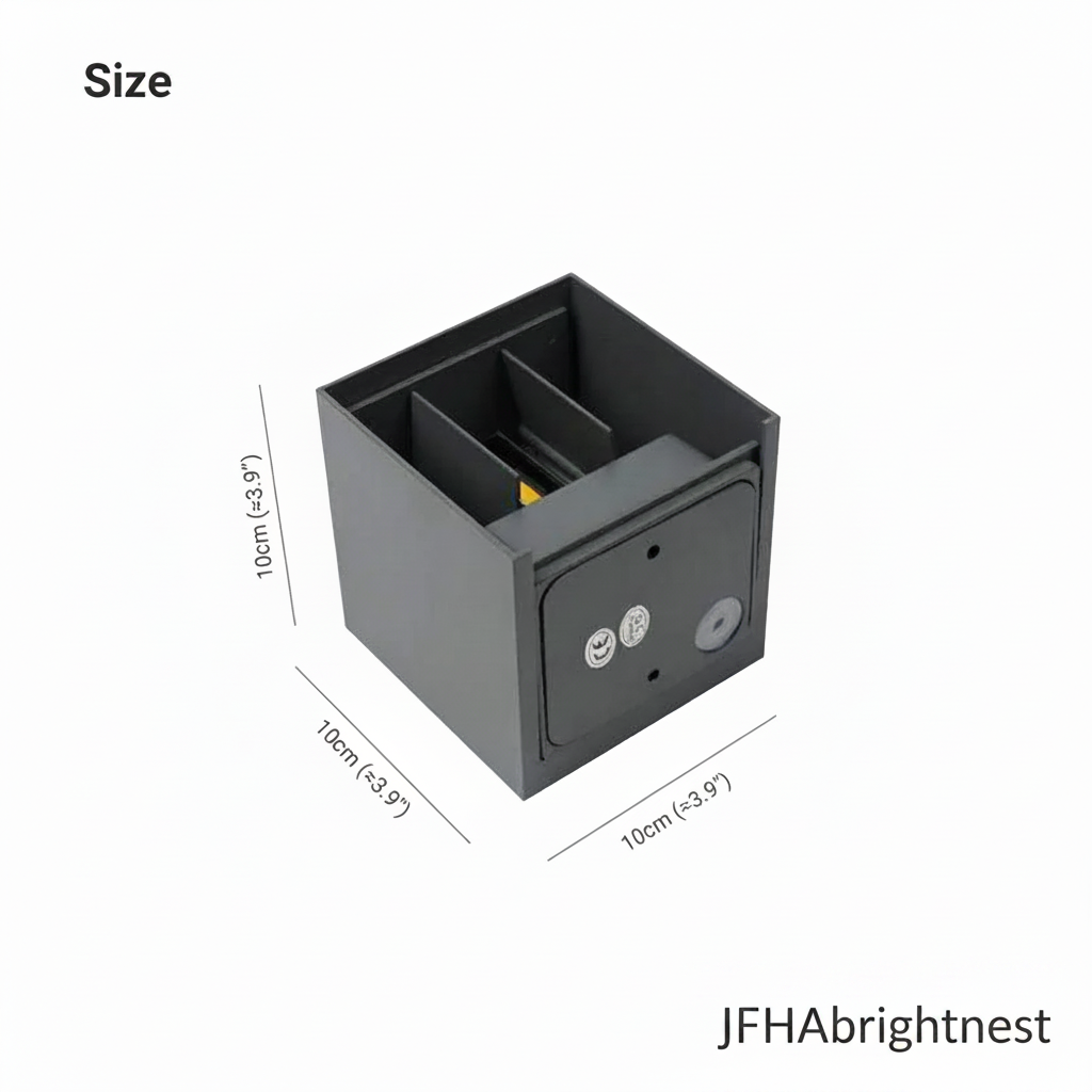 Norvik 10W cube dimensions: 10 x 10 x 10 cm
