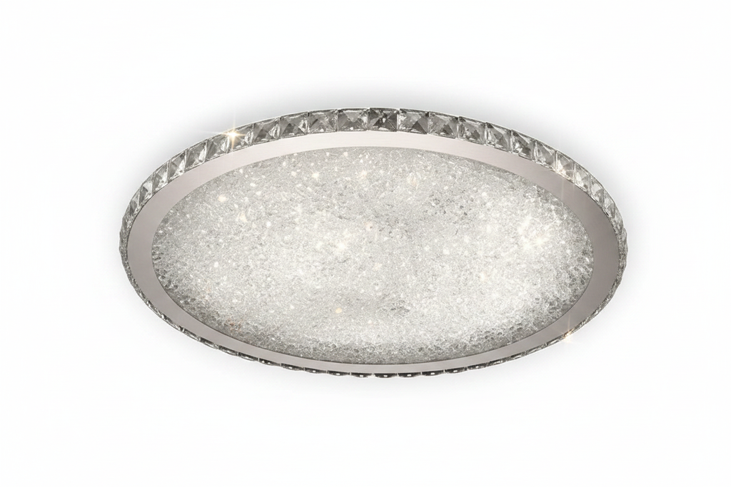 Eliza Crystal Ceiling Light - Clear - Detail