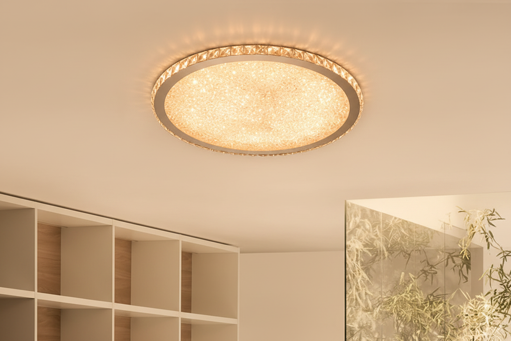 Eliza Luxury Crystal Ceiling Light - Warm Light