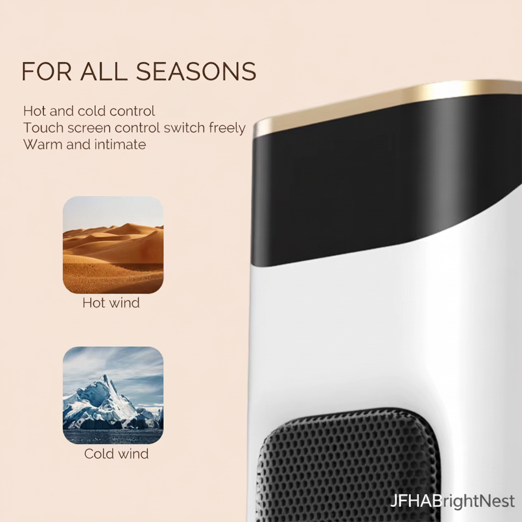 Pyra Electric Tower Heater - heat or fan-only mode for all seasons