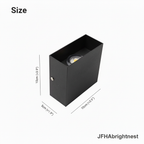 Norvik 6W slim dimensions: 10 x 10 x 5 cm