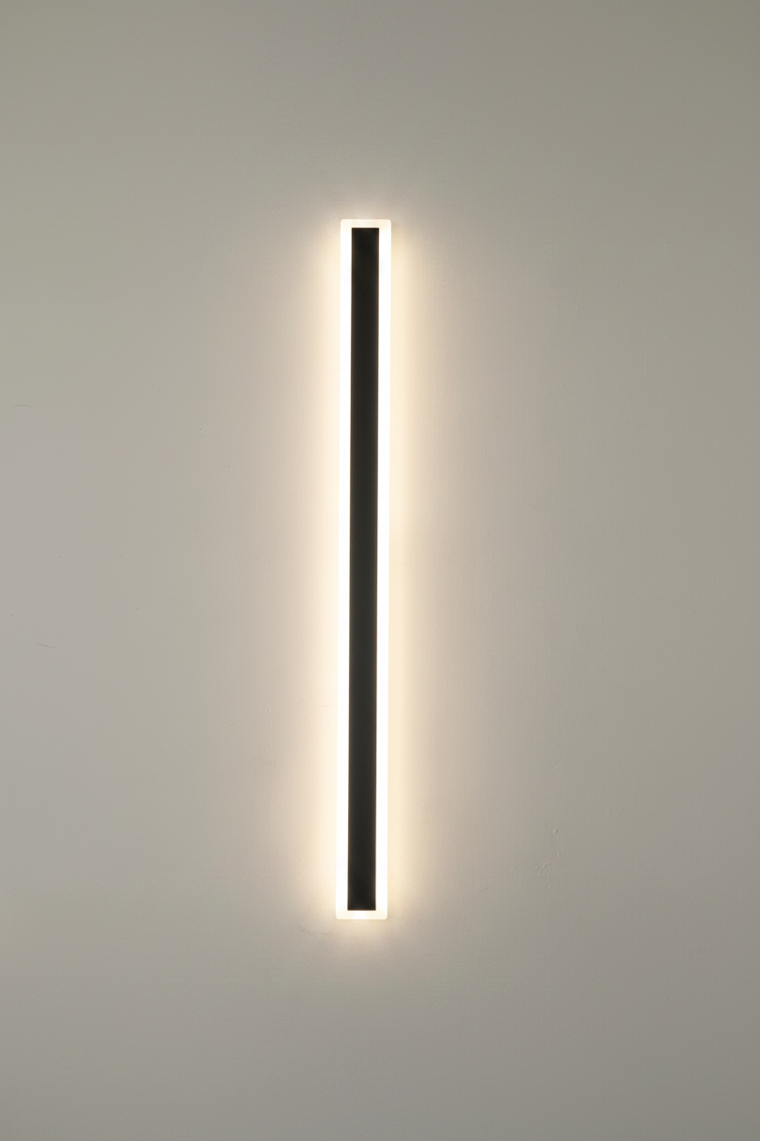Vynn linear outdoor wall light in warm white, product shot