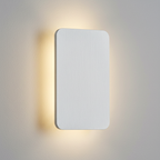 Close-up of the Ingram wall light in white brushed metal