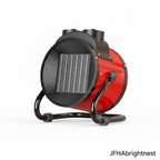 Ignis portable 2000W PTC fan heater in red - white background studio product shot
