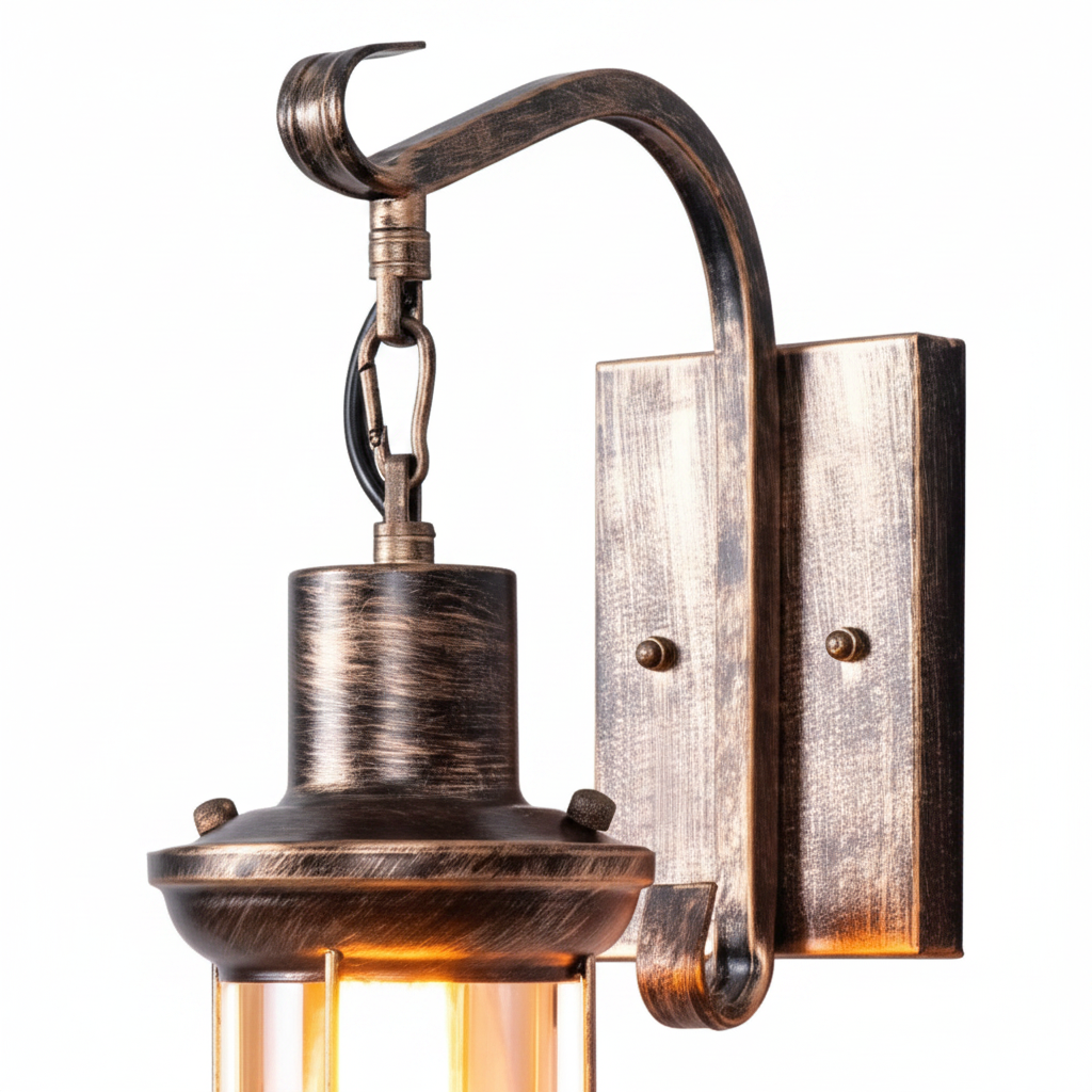 Etra Retro Wall Lamp - Bronze close-up