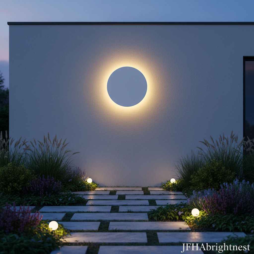 Klyne - White Round Outdoor