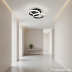 Lumex LED Semi Flush Ceiling Light — Round, Square or Moon