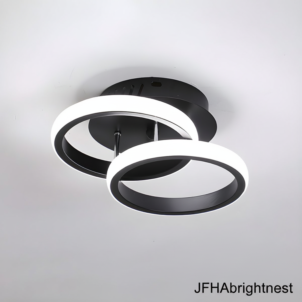 Lumex LED Semi Flush Ceiling Light — Round, Square or Moon