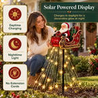 Santa sleigh solar-powered display promotional image