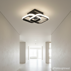 Lumex LED Semi Flush Ceiling Light — Round, Square or Moon