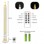 Square candle dimension graphic in centimetres