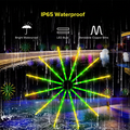 96 LED RGB firework Christmas lights, 60 cm starburst design with remote control
