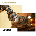 Square copper-colour reference image with English labels and Russian text removed