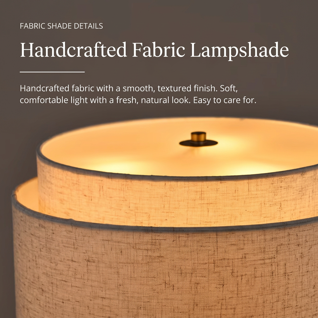 Square lampshade detail image translated into English