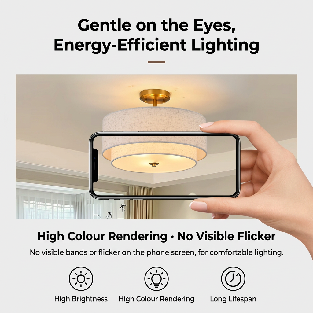 Square lighting feature image translated into English