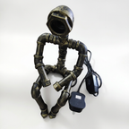 Square product image matching the reference iron pipe robot lamp