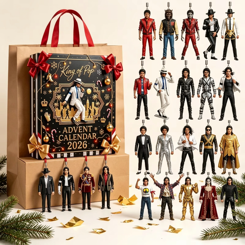 Pop star advent calendar Christmas gift display