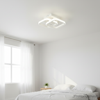 Lumex LED Semi Flush Ceiling Light — Round, Square or Moon