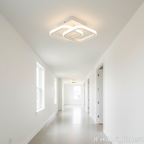 Lumex LED Semi Flush Ceiling Light — Round, Square or Moon